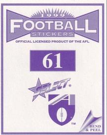 1999 Select AFL Stickers #61 Stephen Patterson Back